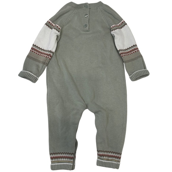 Janie & Jack Disney Lion King Simba Fair Isle Knit One-Piece Romper 6-12 Months - Picture 6 of 8
